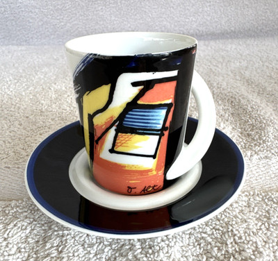 Rosenthal Studio Line NR 7 Cup /Saucer Cupola Espresso Sammeltasse Signed O. Alt