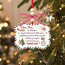 Gifts for Mom from Daughter and Son, to My Mom Gift, Keepsake Christmas Ornament
