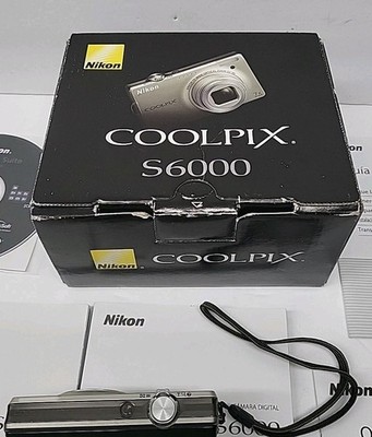 Nikon COOLPIX S6000 14.2MP Digital Camera - Champagne Silver