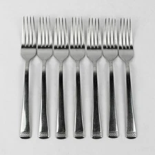 Lot of 7 Gorham Lady Anne Signature 8" Flatware Forks 18/10 Stainless Steel