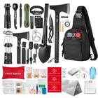 Survival Kit,360 Pcs Bug Out Bag with First Aid Kit.Camping Large, green, red