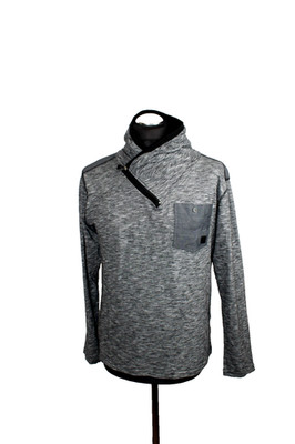 Herren,Pullover,Gr,M,Tom Tompson,Baumwolle,Elasthan,Farbe,Grau,Scwarz,
