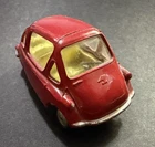 Corgi Toys No 233 Vintage 1960'S Heinkel Bubble Car  GOOD Red Die-cast Car