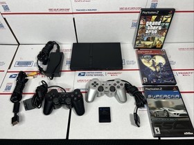 Sony PlayStation 2 Slim PS2 Console Bundle W / GAMES  - SAME DAY SHIP - WARRANTY