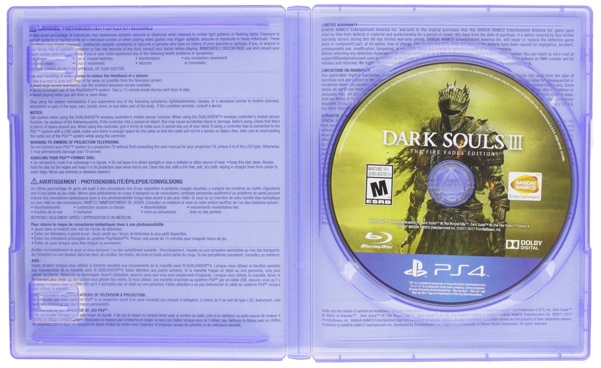 Dark Souls III: The Fire Fades Edition (Sony PlayStation 4, 2017