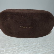 TOM FORD Brown Velour Hard Sun Glasses Case Only