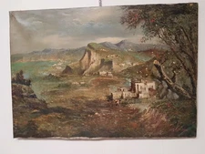 Classic Author Frame Olga Maranzano Hand Painted Italian Oil 70X100