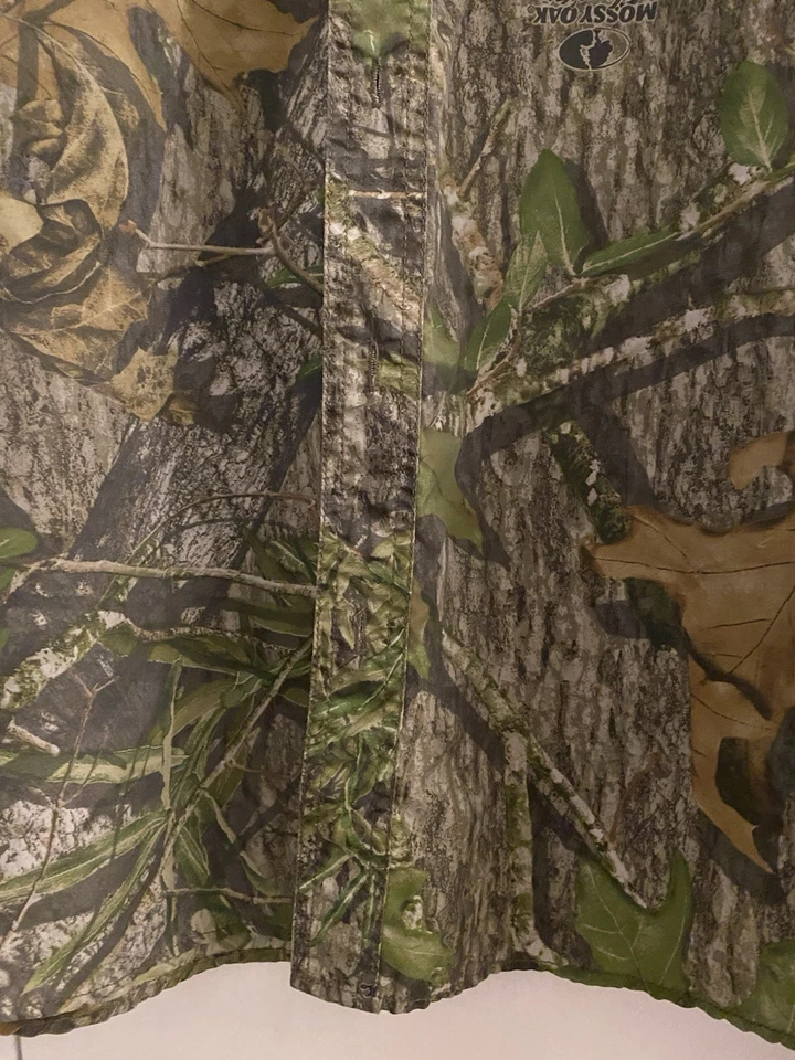 Men’s Camouflage Long Sleeves Green Mossy Oak Shirt XL - Image 4 of 4