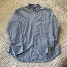 Vintage Polo Ralph Lauren L/S Oxford Shirt Mens XXL Blue