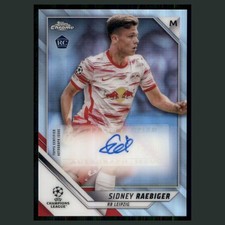 Sidney Raebiger Rookie #CA-SR Autograph 2021 RB Leipzig Soccer Card. rookie card picture