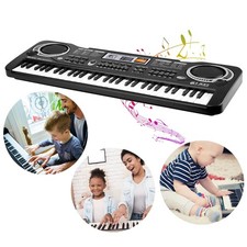 61 Key Electric Digital Piano Kids Beginner Player Mic Portable Music Keyboard
