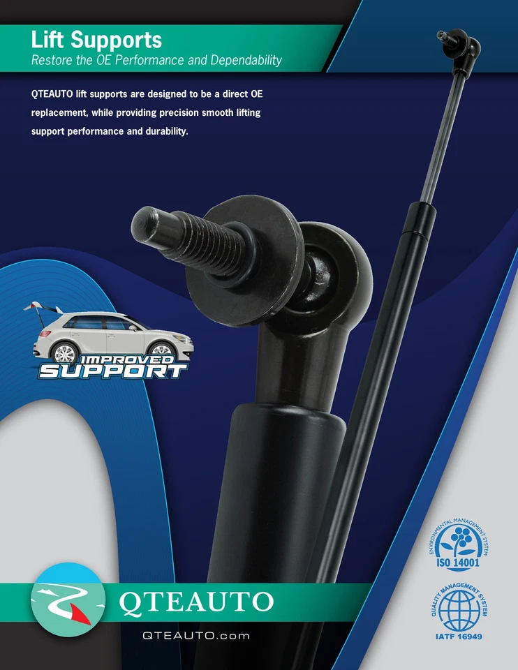 Pair of 2 Front Hood Lift Support For 1992-1999 Buick Lesabre - Image 3 of 4