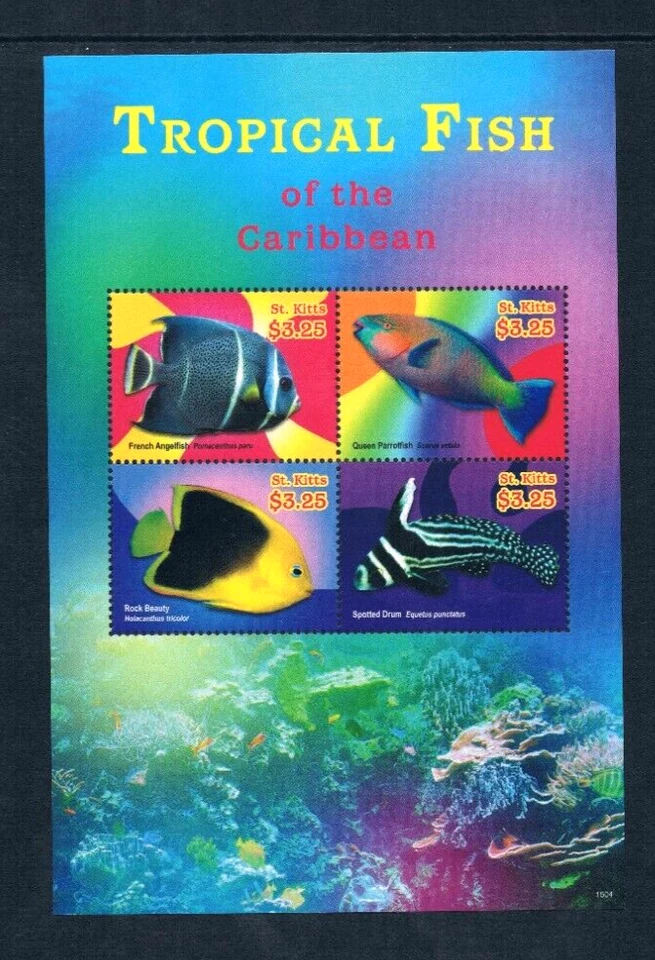 Valor Scott de $34,50 - 2015 ST KITTS peces 4 s/s mar Caribe CV MNH UM NH Foto 4 de 4