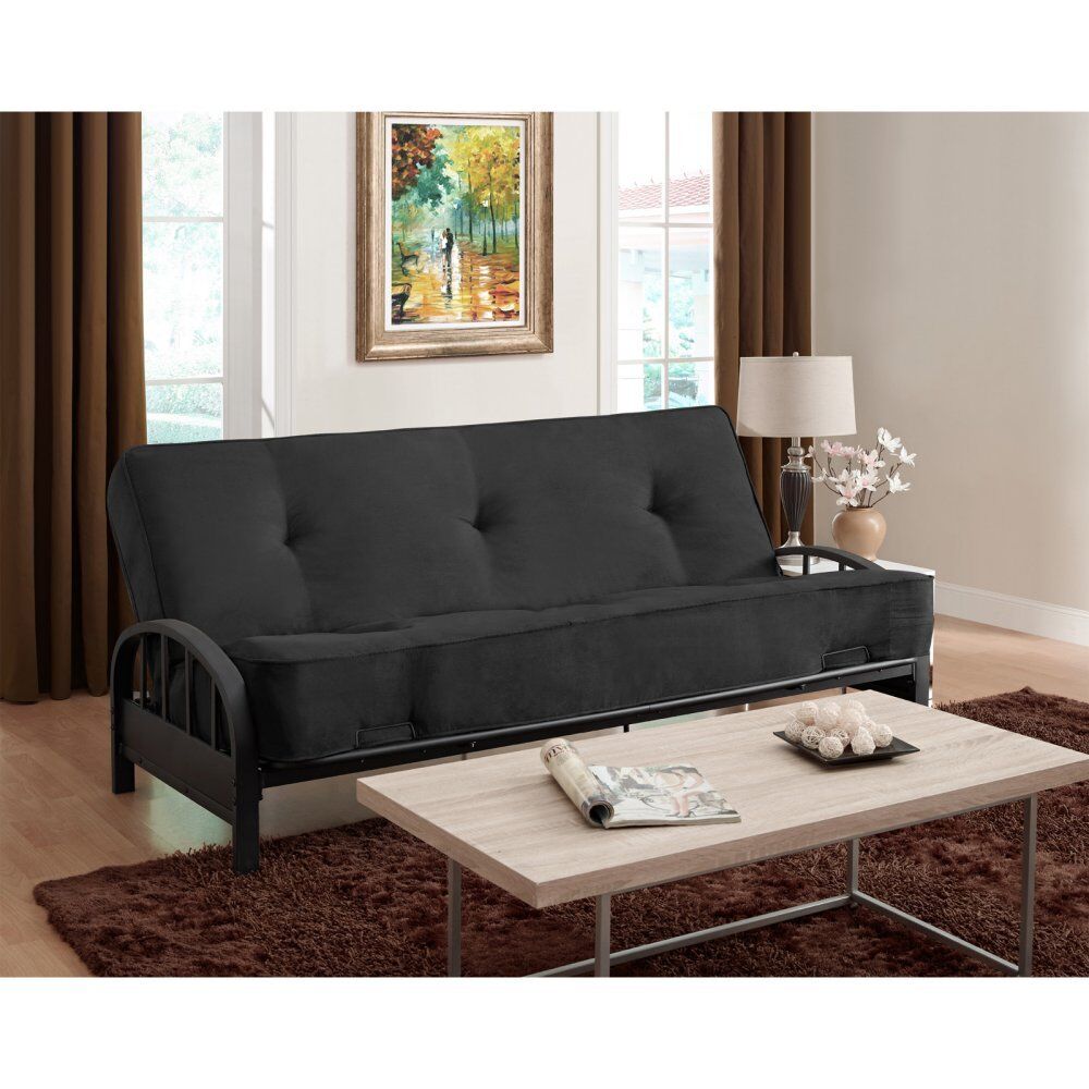 Black Full Size 8 Futon Mattress Futon Frame Set Home Living Room Furniture For Sale Online