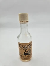 Gosling's Black Seal Rum Empty Miniature 1/10 Pint Liquor Bottle