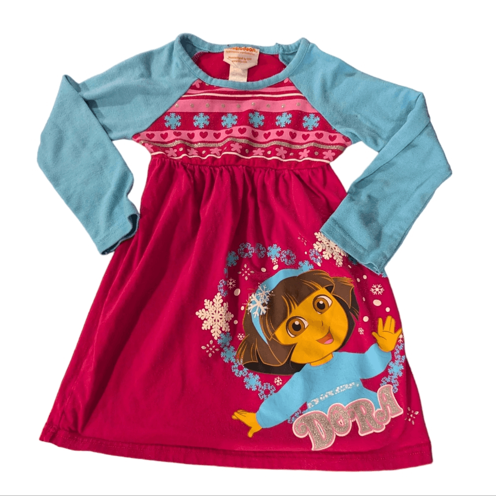 Dora the explorer Y2K pink dress size 4T | eBay