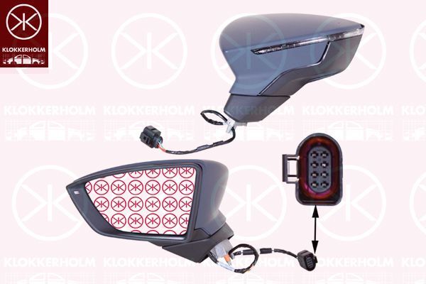 Neu Komplett AußEnspiegel - Links - Elektrisch - FüR Seat Leon (5F1) 2012-2020-image