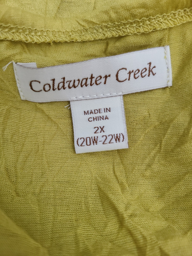 2 Coldwater Creek Women’s Black Mustard Soft Camisole Tank Top Size 2X - Picture 6 of 8