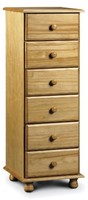 Narrow Pine Chest Storage 6 Drawer Bedroom Furniture Sturdy Classic Antique Narrow Pine Chest Storage 6 Drawer Bedroom Furniture Sturdy Classic Antique