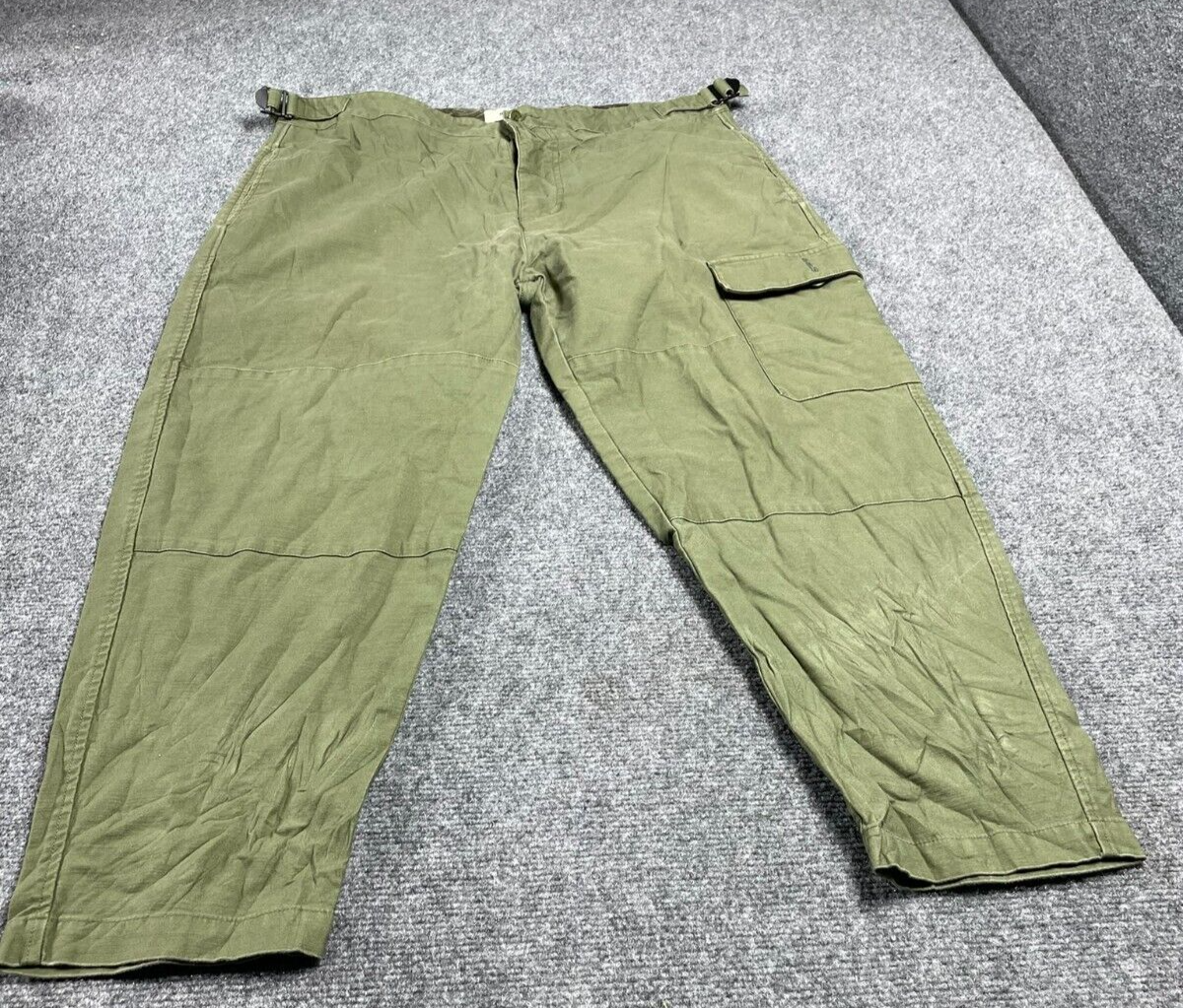 Pantalón Baldwin Para Hombre Verde Pierna Recta 5 Bolsillos Algodón Cierre Botón Talla 36