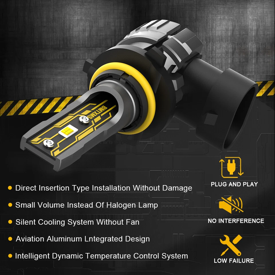 For Mack Granite 2020 2023 2024 HIGH+ LOW BEAM 9006 + 9005 4 LED Headlight Bulbs Foto 3 de 4