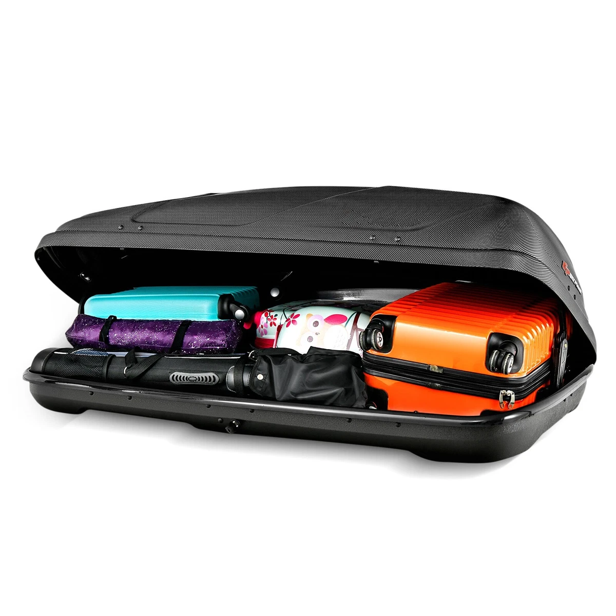 400L Cargo Box Waterproof Rooftop Cargo Carrier Heavy Duty Roof