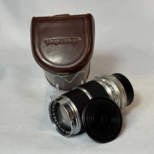 1961 Voigtlander Super Dynarex Camera Lens 1:4/135 Compur West Germany W/ Case