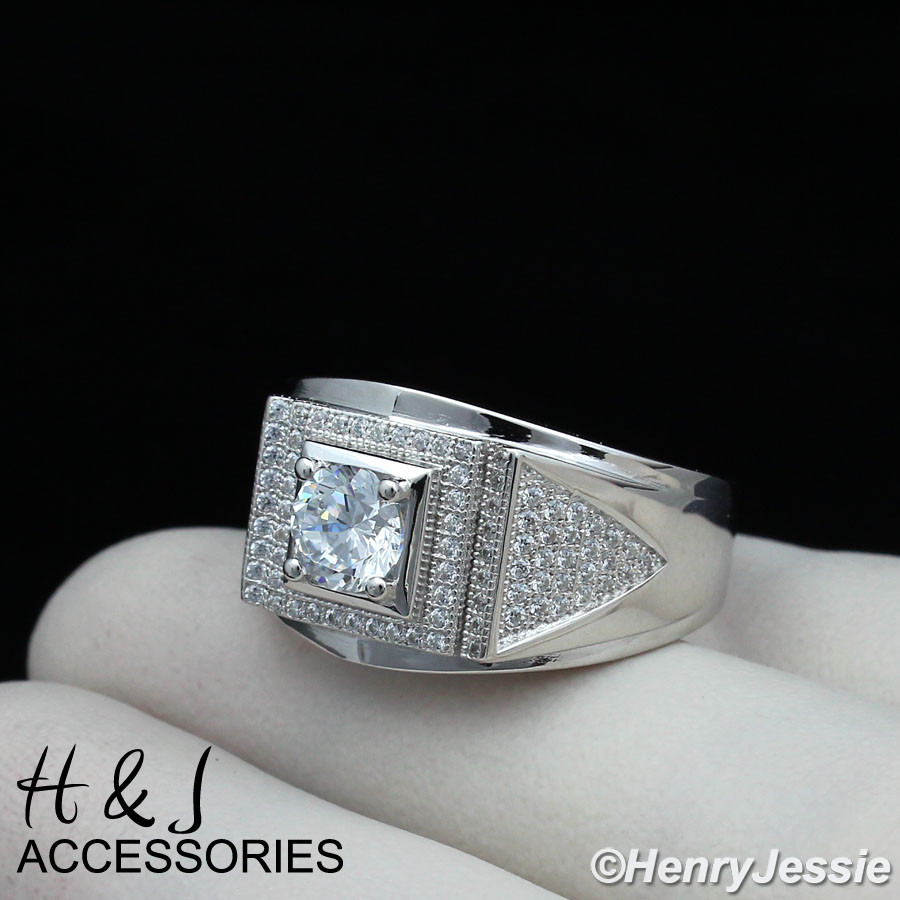 MEN 925 STERLING SILVER ICY BLING CZ RING SIZE 7-13*ASR84 | eBay MEN 925 STERLING SILVER ICY BLING CZ RING SIZE 7-13*ASR84 | eBay
