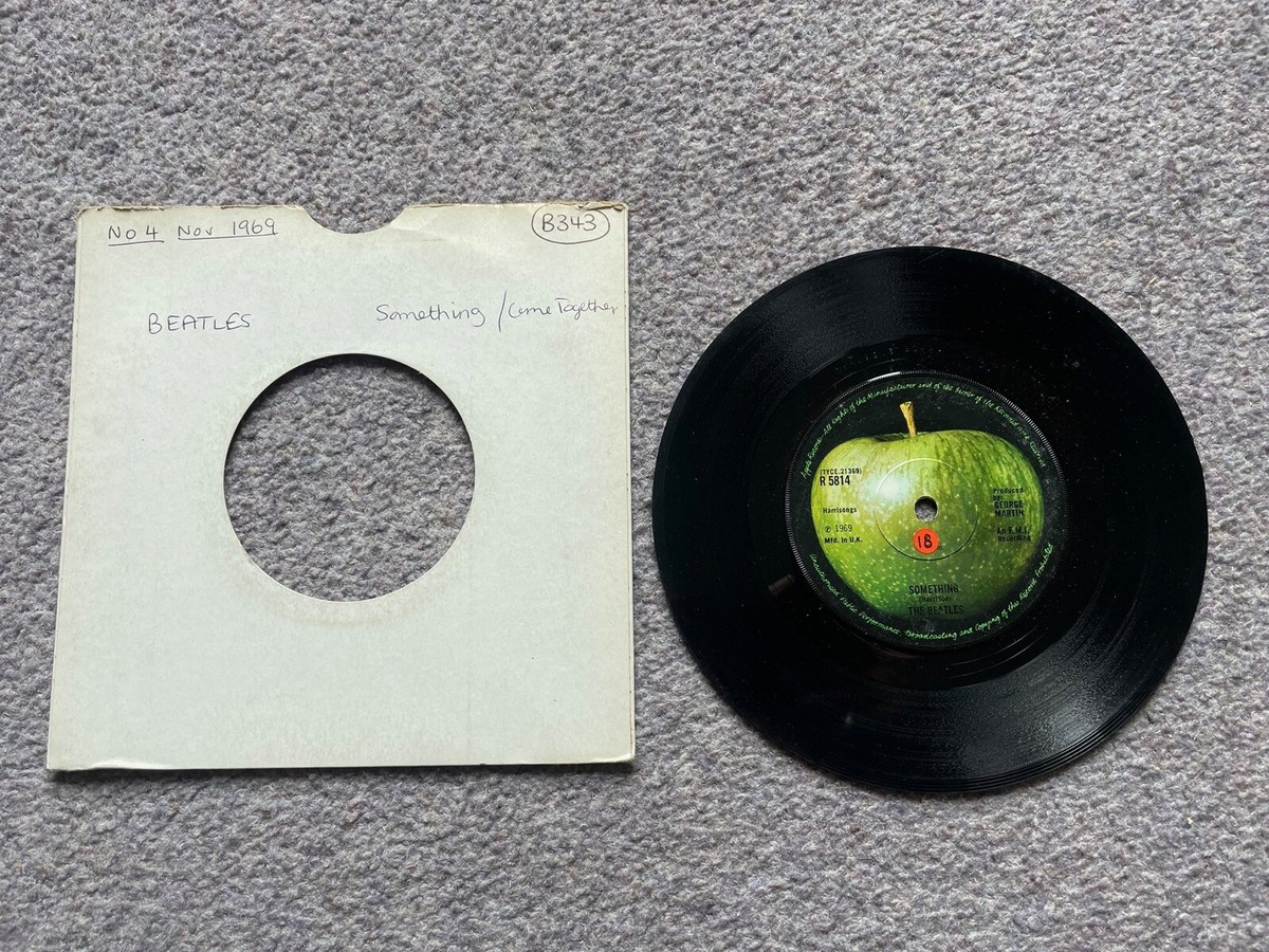 BEATLES 'Something / Come Together' 7” Vinyl RECORD 1969 Single