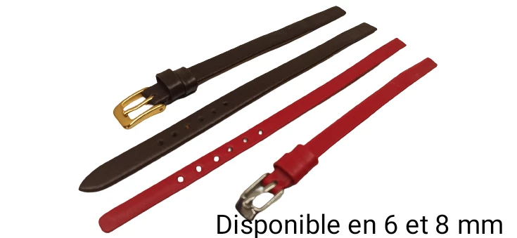 Bracelet pour montre avec les anses soudées,disponible en 6 et 8mm