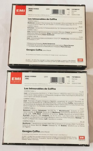8 CD (2 X 4 CD) LES INTROUVABLES DE GEORGES CZIFFRA - Imagen 2 de 2