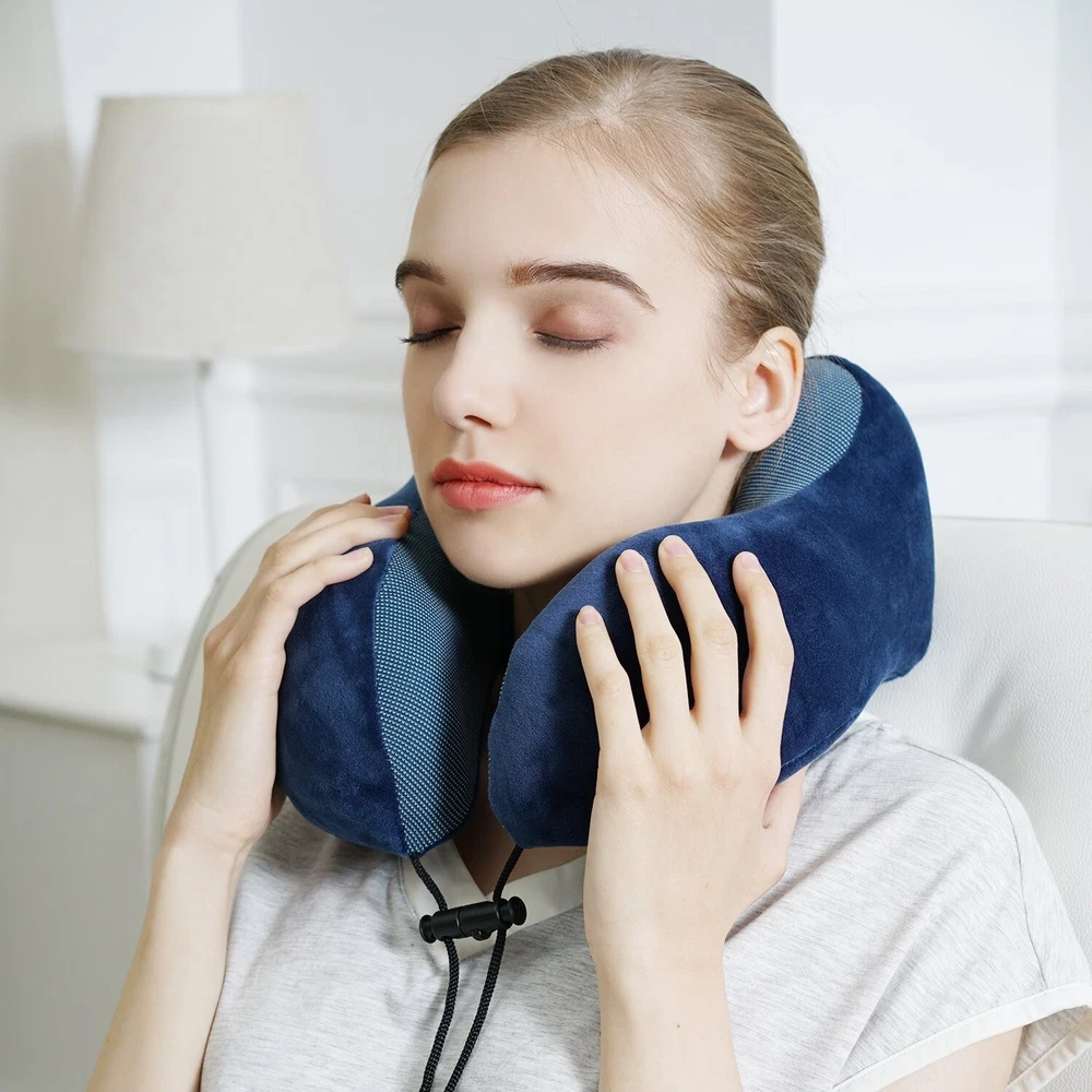 Travel Pillow, Best Memory Foam Neck Pillow Head Support Soft Pillow for Slee...