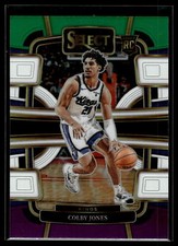 Colby Jones 2023-24 Panini Select Green/White/Purple Prizm Card #83
