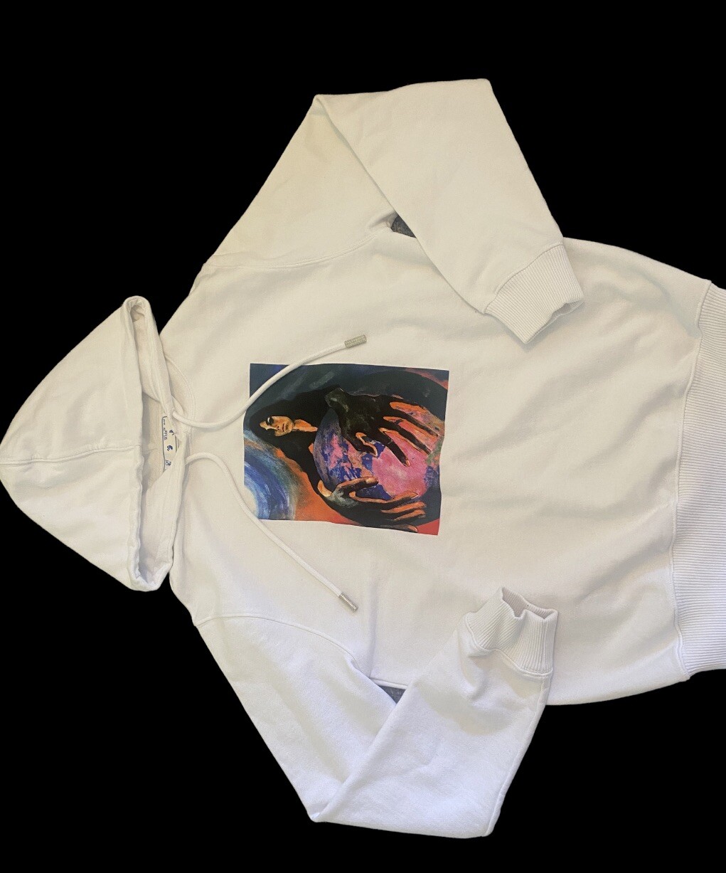 OFF WHITE X NIKE felpa con cappuccio off white autentica