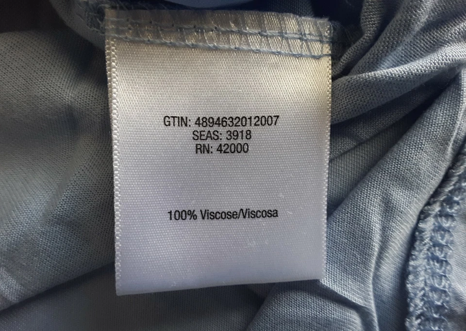 Route 66 女式 L 码无袖上衣浅色宁静蓝色钩针装饰 — 第 4/4 张图片