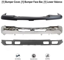 Front Bumper Chrome Steel / Valance Kit For 2003-2006 Chevrolet Silverado 1500