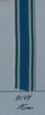 Ordensband Bayern wei&szlig; blau 15mm 10cm lang (1044) (m30,00)