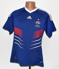 CAMISETA DE FUTBOL LOCAL SELECCIÓN FRANCIA 2009/2010 ADIDAS TALLA S ADULTO