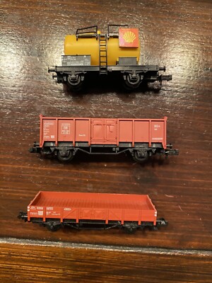 Fleischmann Eisenbahn Piccolo Spur N  Kesselwagen 8400,Nieder-u. Hochbordw. 2457