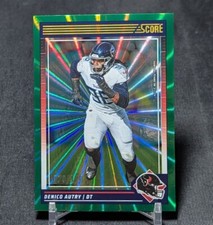 Denico Autry Green Spokes Holo Foil /180 2024 Score Football #277 Houston Texans