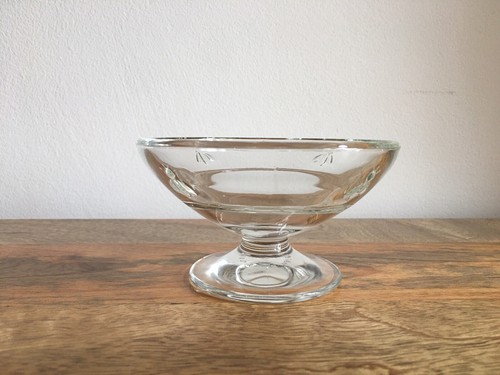 La Rochere Bee glass Sundae/ Ice Cream Dishes France Napolean stylish VGC - Picture 5 of 24