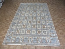 8'10 x 13'5 Hand Knotted Beige Peshawar Oushak Khotan Oriental Rug G7105