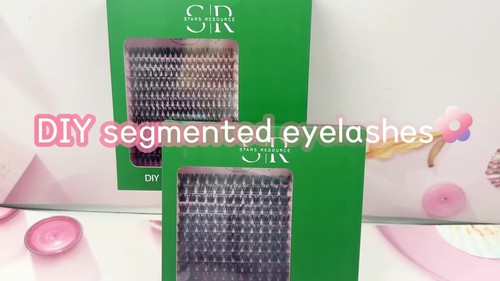 DIY Cluster Eyelash Extensions Kit | 240 Pcs 40D Individual Lashes Customizable - Video 1 of 1