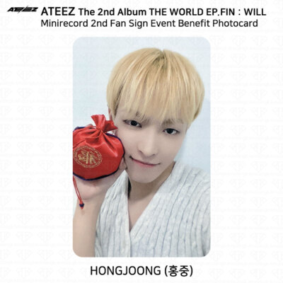 ATEEZ ミニファンミーテング　トレカ ATEEZ 2nd Album WORLD EP.FIN WILL Minirecord Fan Sign Event