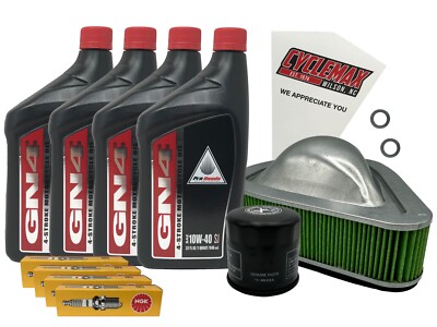 Cyclemax 10W-40 Tune-Up Kit fits 2010-2025 Honda VT 1300 VT1300 Fury w/ Plugs
