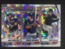 2021 Bowman Chrome Talent Pipeline LANGELIERS SHEWMAKE WATERS  Atomic /150