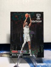 2023-24 Panini NBA Hoops Mikal Bridges /25 City Edition Green Holo #7