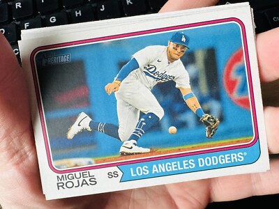 MIGUEL ROJAS LOS ANGELES DODGERS 2023 TOPPS HERITAGE HOHE NUMMER #523