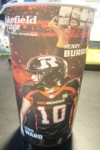 Vidrio conmemorativo de fútbol americano Ottawa RedBlacks CFL 10 años aniversario - Imagen 3 de 8