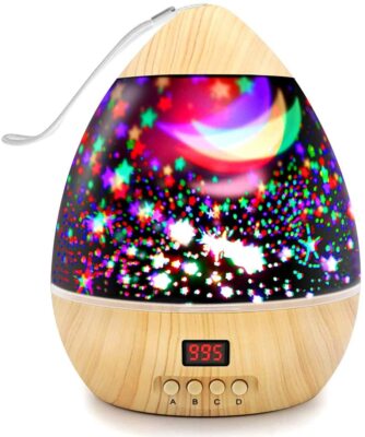 Sternenhimmel LED Projektor Nachtlicht drehbare Sternlampe mit Timer für Kinder Baby